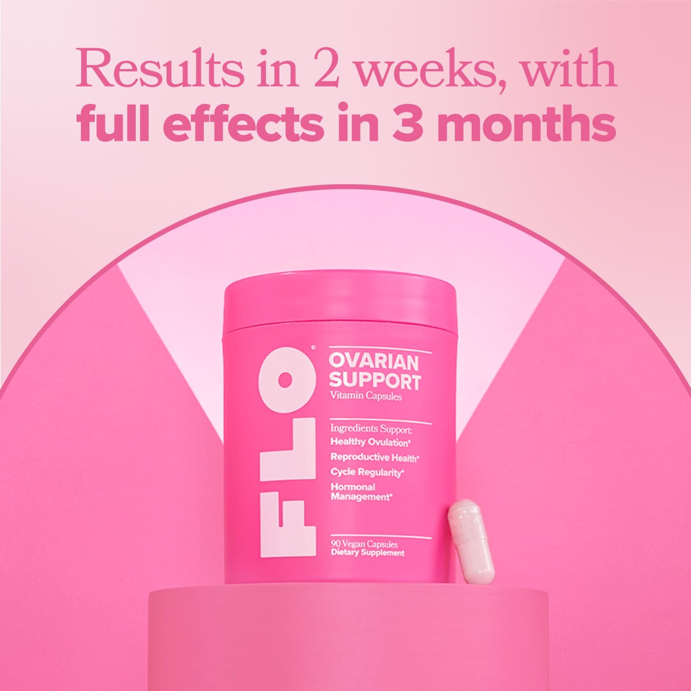 O Positiv FLO Ovarian Health Support - Hormone Balance for Women, Supplement with DIM, Myo & D-Chiro Inositol, Folic Acid - Supports Healthy Ovulation - Maple Wellness Supplements