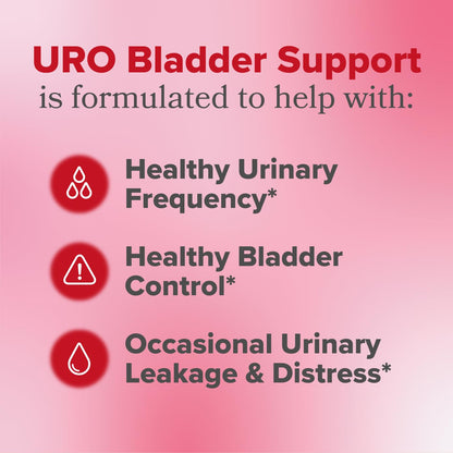 O Positiv URO Bladder Control Supplement for Urinary Urgency, Frequency, Leakage with Pumpkin Seed Extract, Soy Germ Extract - Maple Wellness Supplements