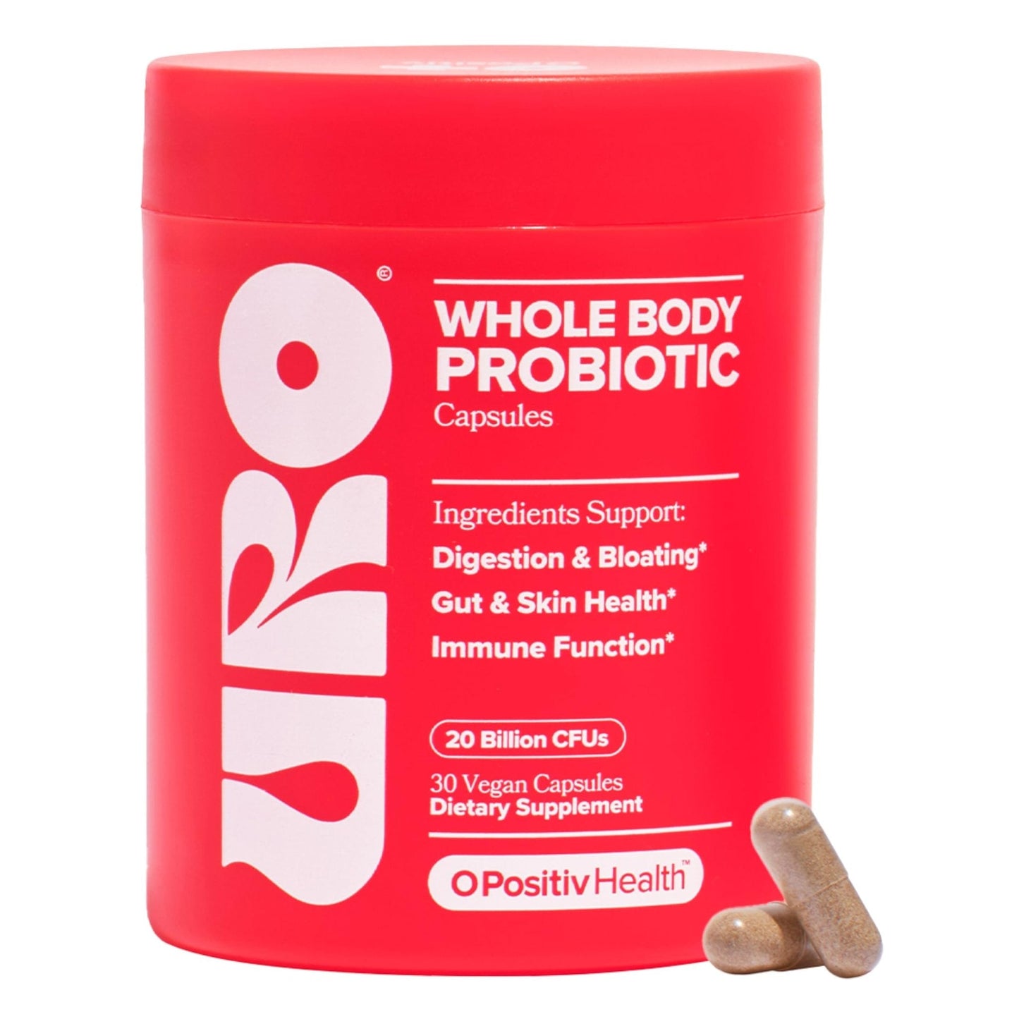 O Positiv URO Women’s Probiotic – All-in-one Probiotic for Women - Vaginal, Gut, Skin, and Oral Microbiome Health – 20B+ CFUs, Licorice Root, Dandelion - Maple Wellness Supplements