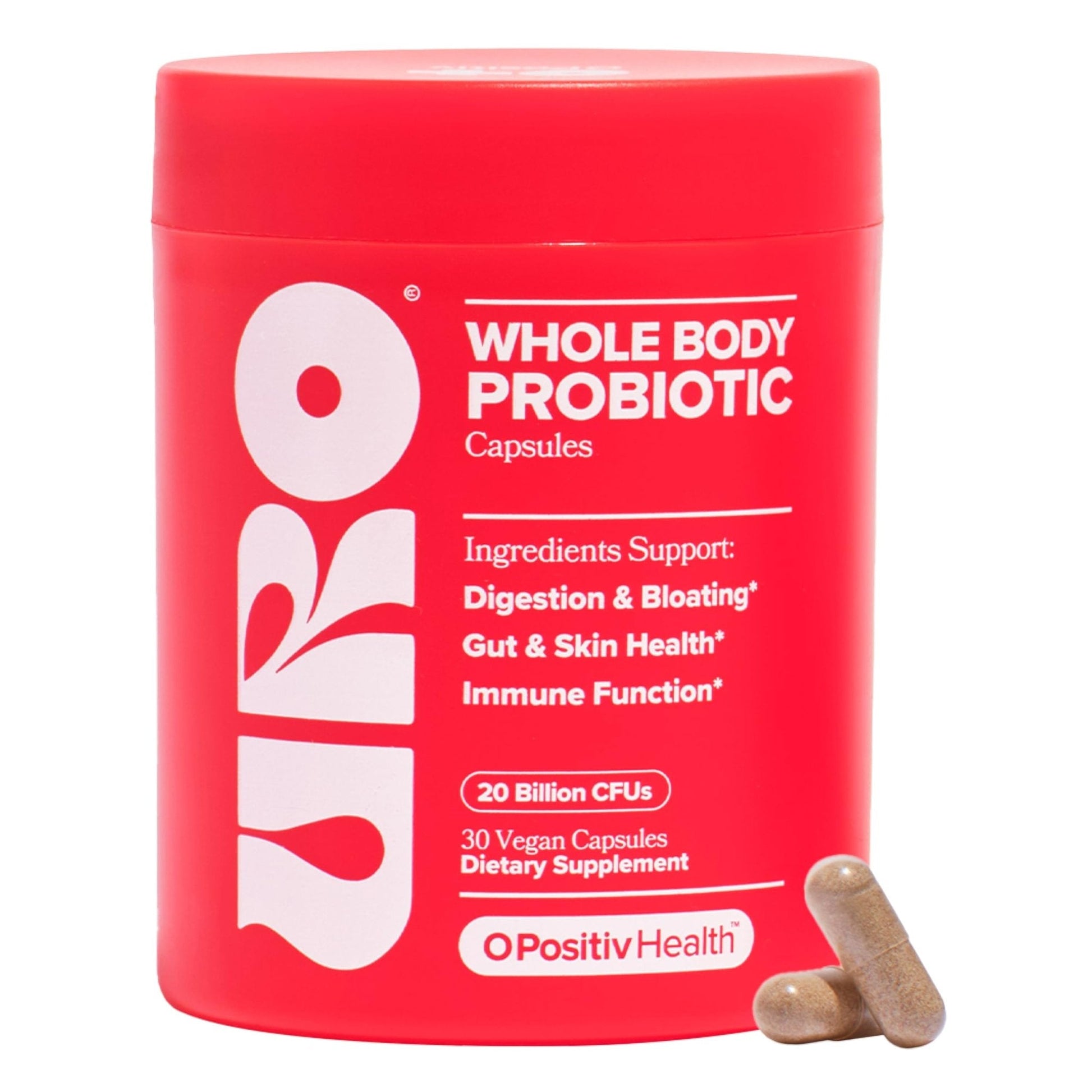 O Positiv URO Women’s Probiotic – All-in-one Probiotic for Women - Vaginal, Gut, Skin, and Oral Microbiome Health – 20B+ CFUs, Licorice Root, Dandelion – Non-GMO, Vegan, Gluten-Free – 30 Capsules - Maple Wellness Supplements