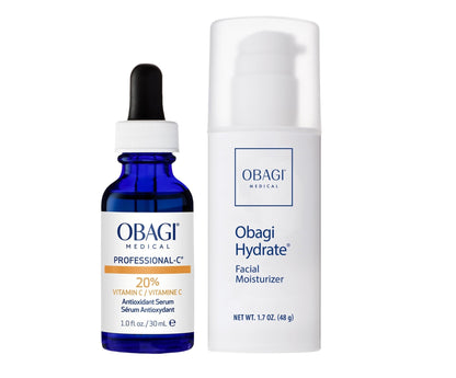 Obagi Professional-C 20% Vitamin C Serum & Hydrate Facial Moisturizer Bundle – Brightens Skin Tone - Maple Wellness Supplements