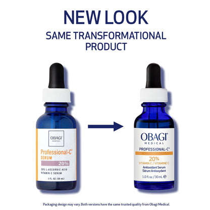 Obagi Professional-C 20% Vitamin C Serum & Hydrate Facial Moisturizer Bundle – Brightens Skin Tone - Maple Wellness Supplements