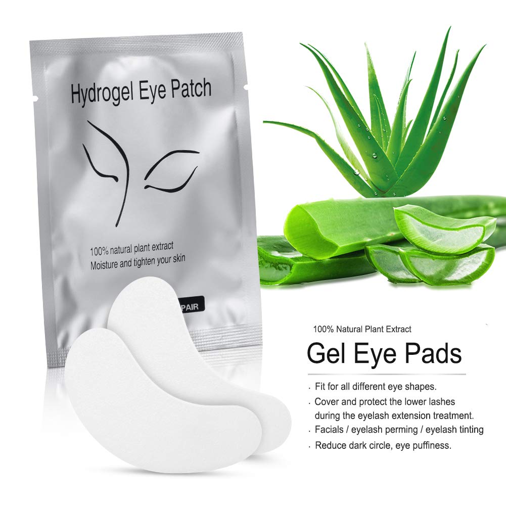 Ocim 100 Pairs Under Eye Pads Lash Extensions,Hydrogel Gel Eye Patches for Lashes Extension/Eyelash Tinting - Maple Wellness Supplements