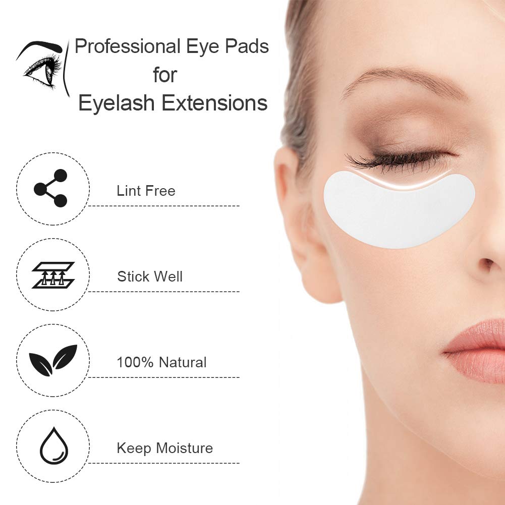 Ocim 100 Pairs Under Eye Pads Lash Extensions,Hydrogel Gel Eye Patches for Lashes Extension/Eyelash Tinting - Maple Wellness Supplements