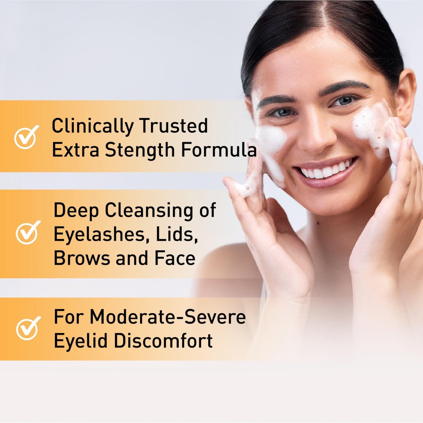 OCuSOFT Oust Demodex Foam Cleanser - Extra Strength - Foaming Cleanser for Eyelids & Eyelashes with Tea Tree Oil - Maple Wellness Supplements
