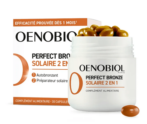 OENOBIOL - Perfect Bronze Solaire 2in1 : Dual-Action Self-Tanner & Sun Prep 30 Capsules - Maple Wellness Supplements