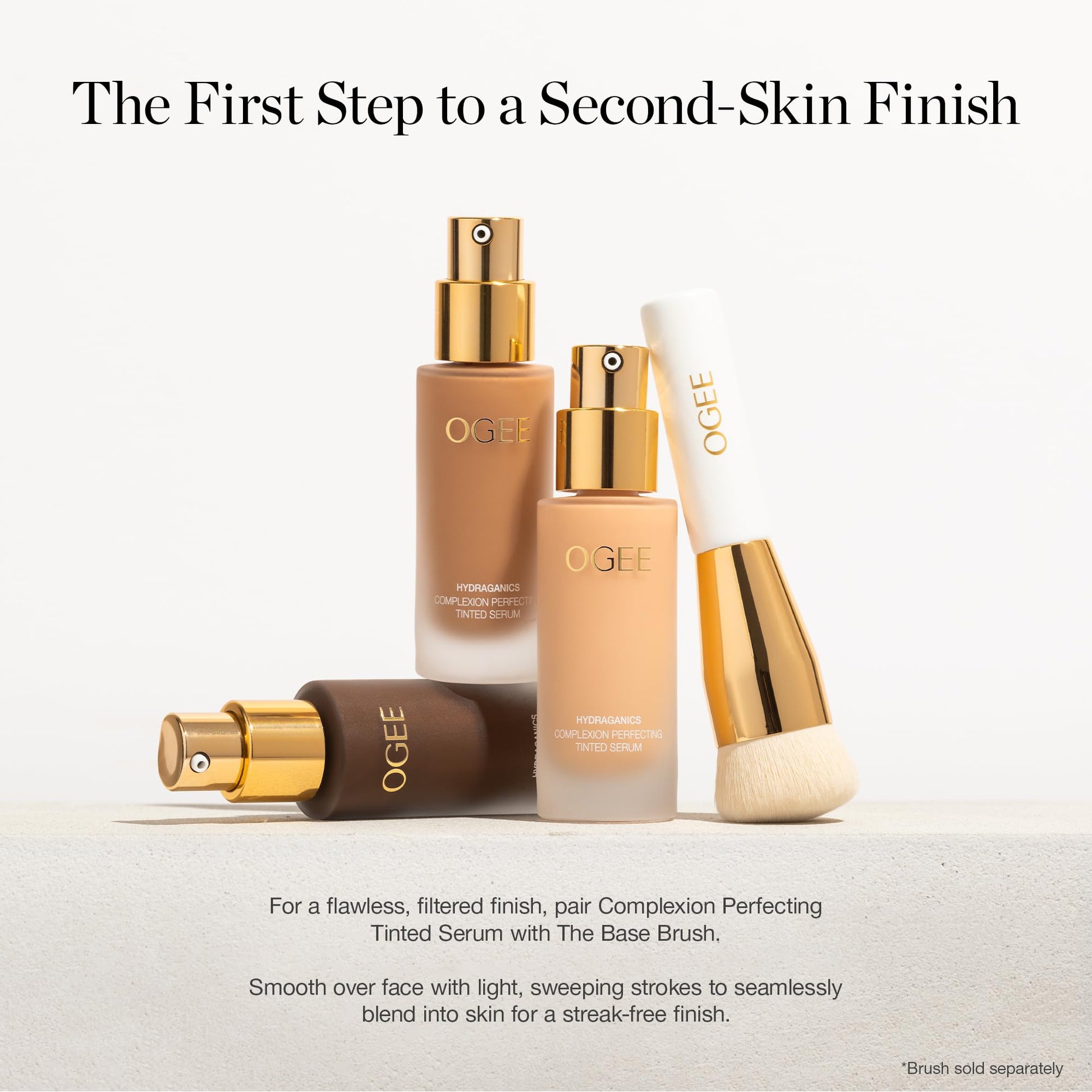 Ogee Complexion Perfecting Liquid Foundation - Lightweight Tinted Moisturizer For Face (Mahogany 14.5N - Deep Cocoa (Rich Undertones) - with Vitamin C & Jojoba Oil - Certified Organic & Made in USA - Maple Wellness Supplements