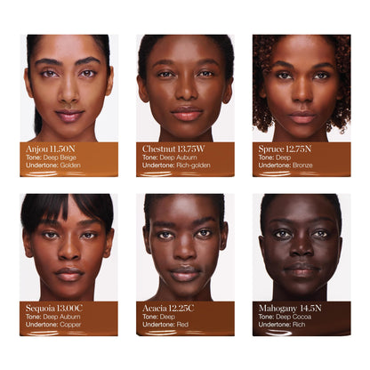 Ogee Complexion Perfecting Liquid Foundation - Lightweight Tinted Moisturizer For Face (Mahogany 14.5N - Deep Cocoa (Rich Undertones) - with Vitamin C & Jojoba Oil - Certified Organic & Made in USA - Maple Wellness Supplements
