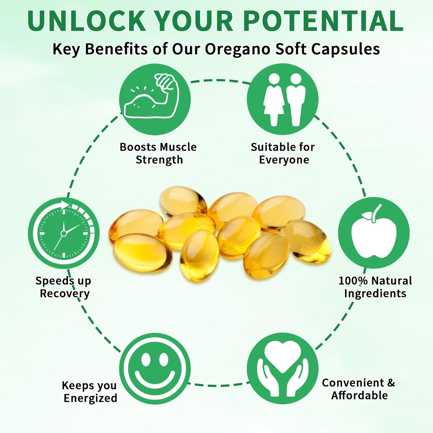 Oil of Oregano with Black Seed Oil, 6000mg Oregano Oil Capsules Organic, of Oregano - Maple Wellness Supplements