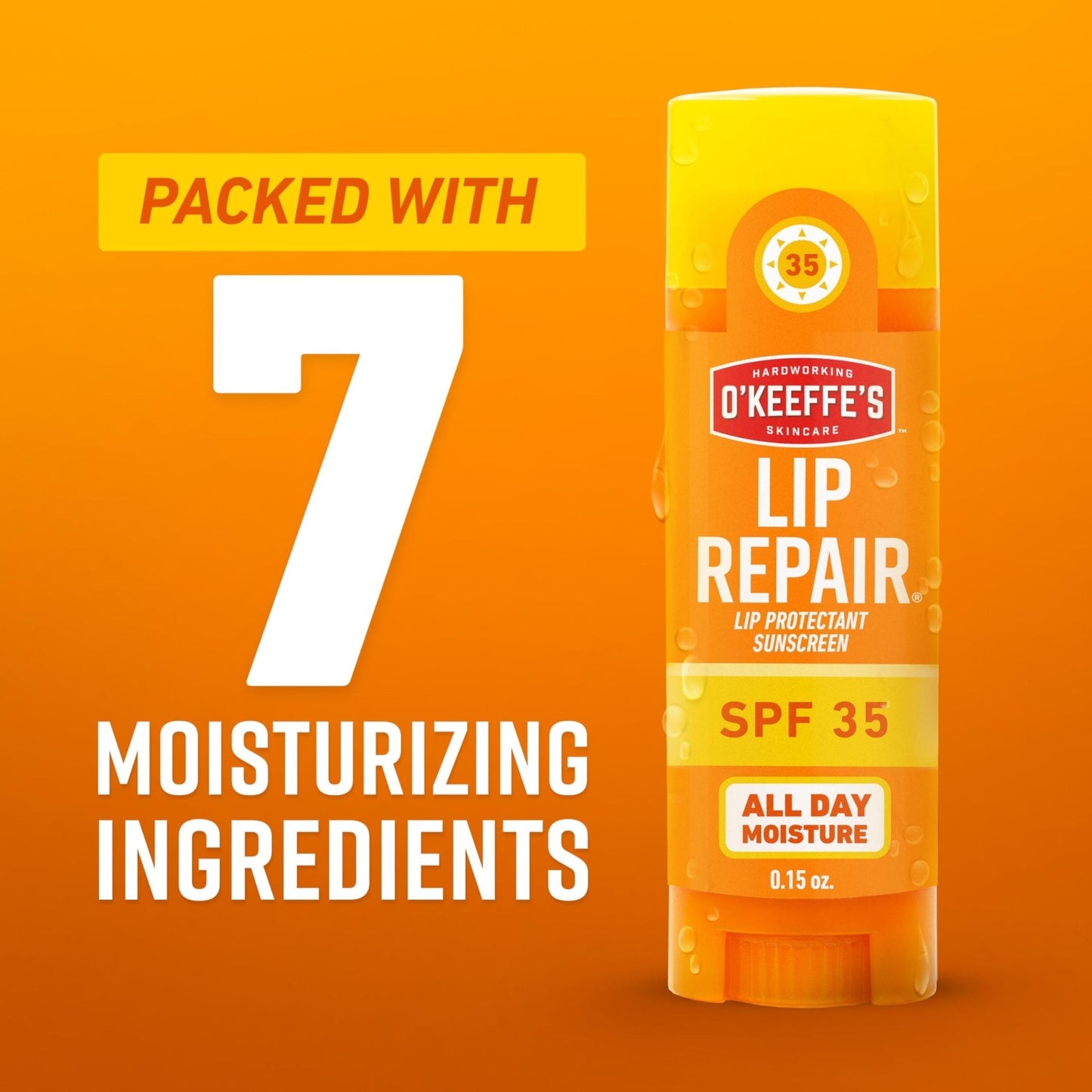 O'Keeffe's Lip Repair SPF 35 Lip Balm - Stick (3 Pack) - Sun-Safe Moisturizer for Extremely Cracked, Dry Lips - Maple Wellness Supplements