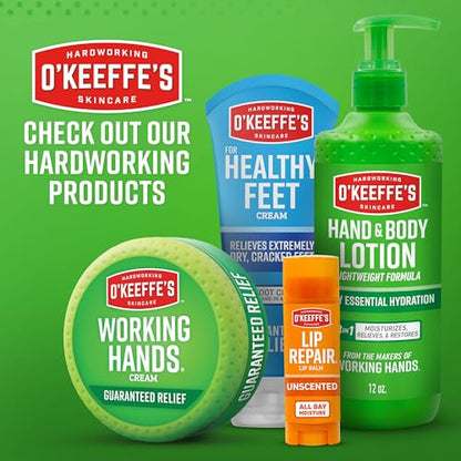 O'Keeffe's Lip Repair SPF 35 Lip Balm - Stick (3 Pack) - Sun-Safe Moisturizer for Extremely Cracked, Dry Lips - Maple Wellness Supplements