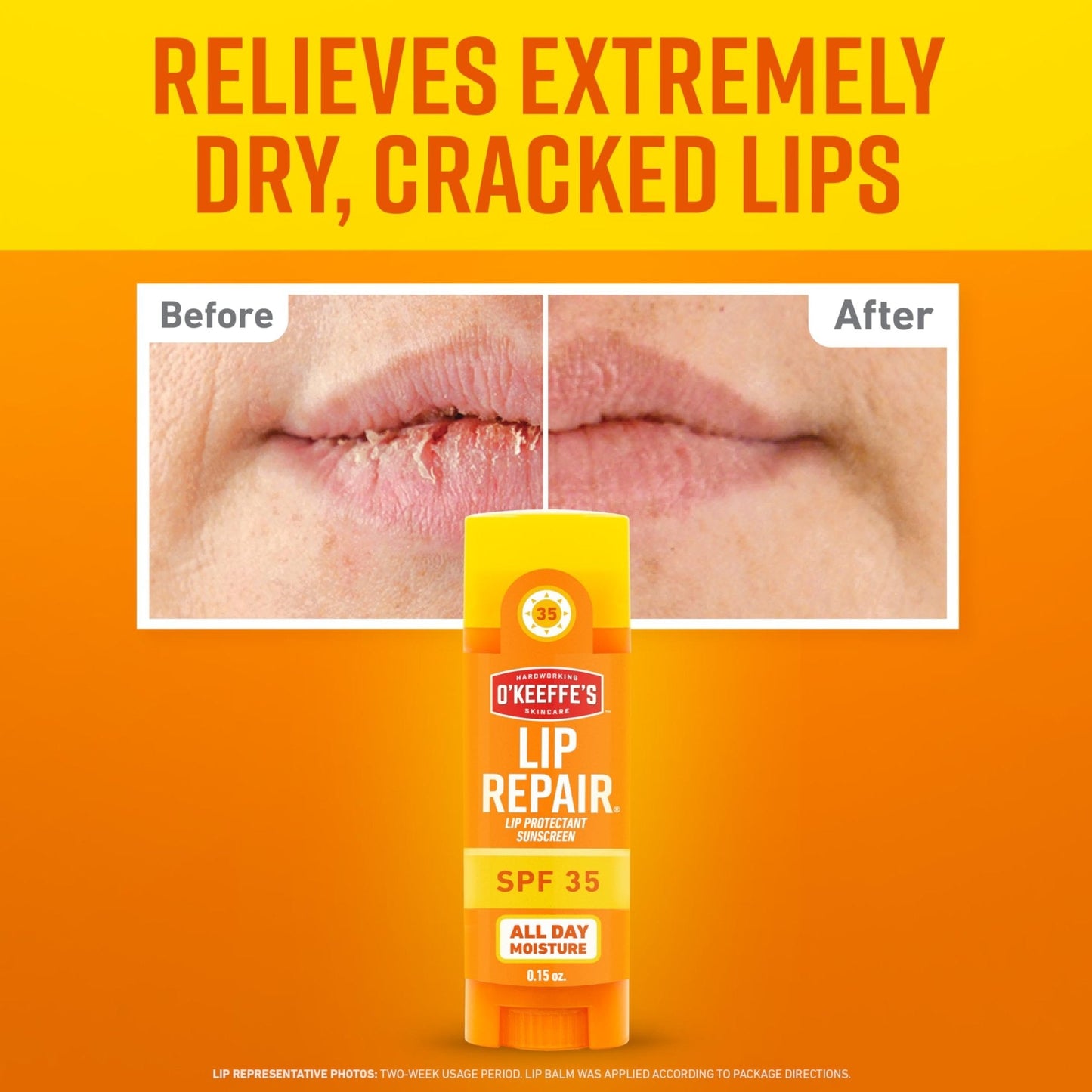 O'Keeffe's Lip Repair SPF 35 Lip Balm - Stick (3 Pack) - Sun-Safe Moisturizer for Extremely Cracked, Dry Lips - Maple Wellness Supplements