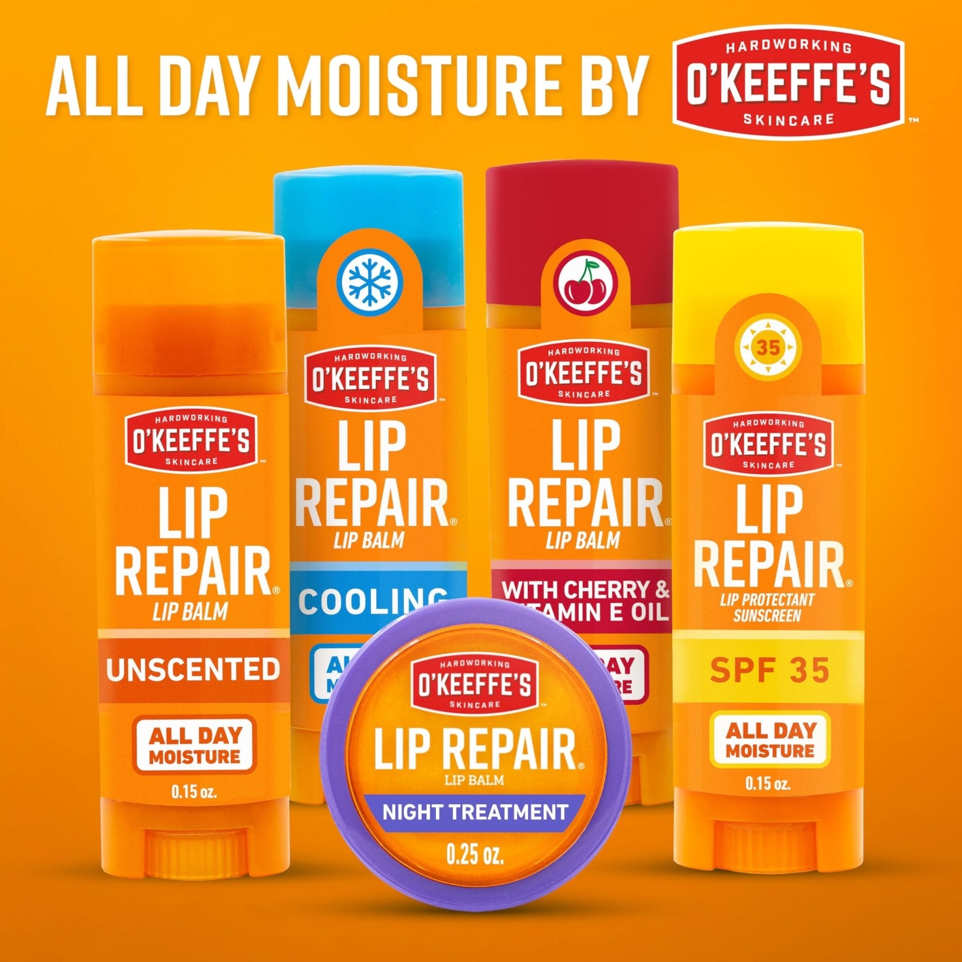 O'Keeffe's Lip Repair SPF 35 Lip Balm - Stick (3 Pack) - Sun-Safe Moisturizer for Extremely Cracked, Dry Lips - Maple Wellness Supplements