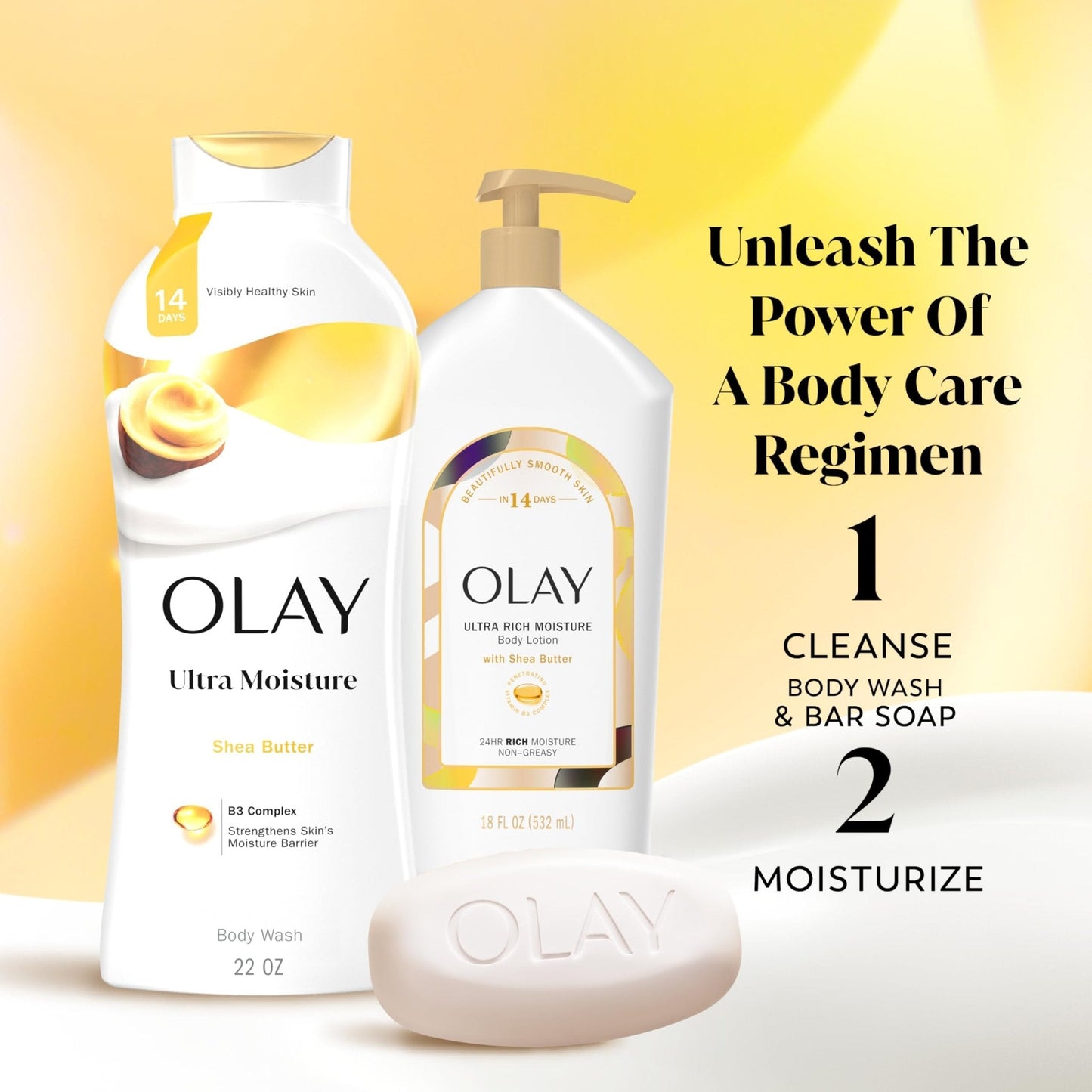 Olay Beauty Bar, Ultra Moisture,10x More Moisturizers, Nourishing Conditioners, Smooth & Gentle on Skin, Vitamin B3 Complex - Maple Wellness Supplements