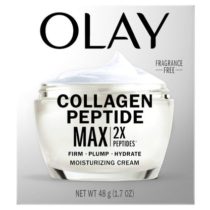 Olay Collagen Peptide Face Moisturizer, Firming Cream for Women, Fragrance-Free, Non-Greasy - Hydrating, Anti-Aging, Anti-Wrinkle - Maple Wellness Supplements