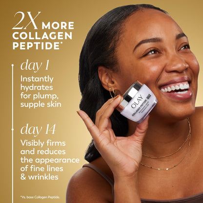 Olay Collagen Peptide Face Moisturizer, Firming Cream for Women, Fragrance-Free, Non-Greasy - Hydrating, Anti-Aging, Anti-Wrinkle - Maple Wellness Supplements