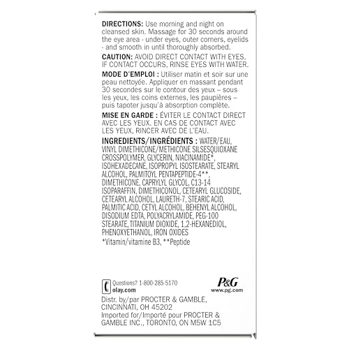 Olay Eyes Ultimate Eye Cream for Dark Circles, Wrinkles and Puffiness, 13 ml (0.4 fl. oz.) - Maple Wellness Supplements