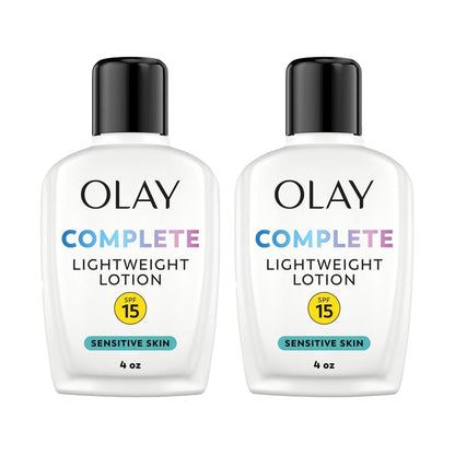 Olay Face Moisturizer, Complete with Sunscreen SPF 15, Daily Facial Lotion for Normal Skin, Lightweight Hydrating Broad Spectrum Sun Protection - Maple Wellness Supplements