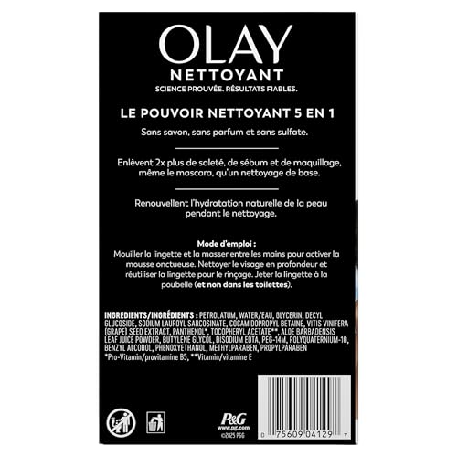 Olay Makeup Remover Wipes, Daily Facials Hydrating Face Cleanser for Normal to Dry Skin - Maple Wellness Supplements