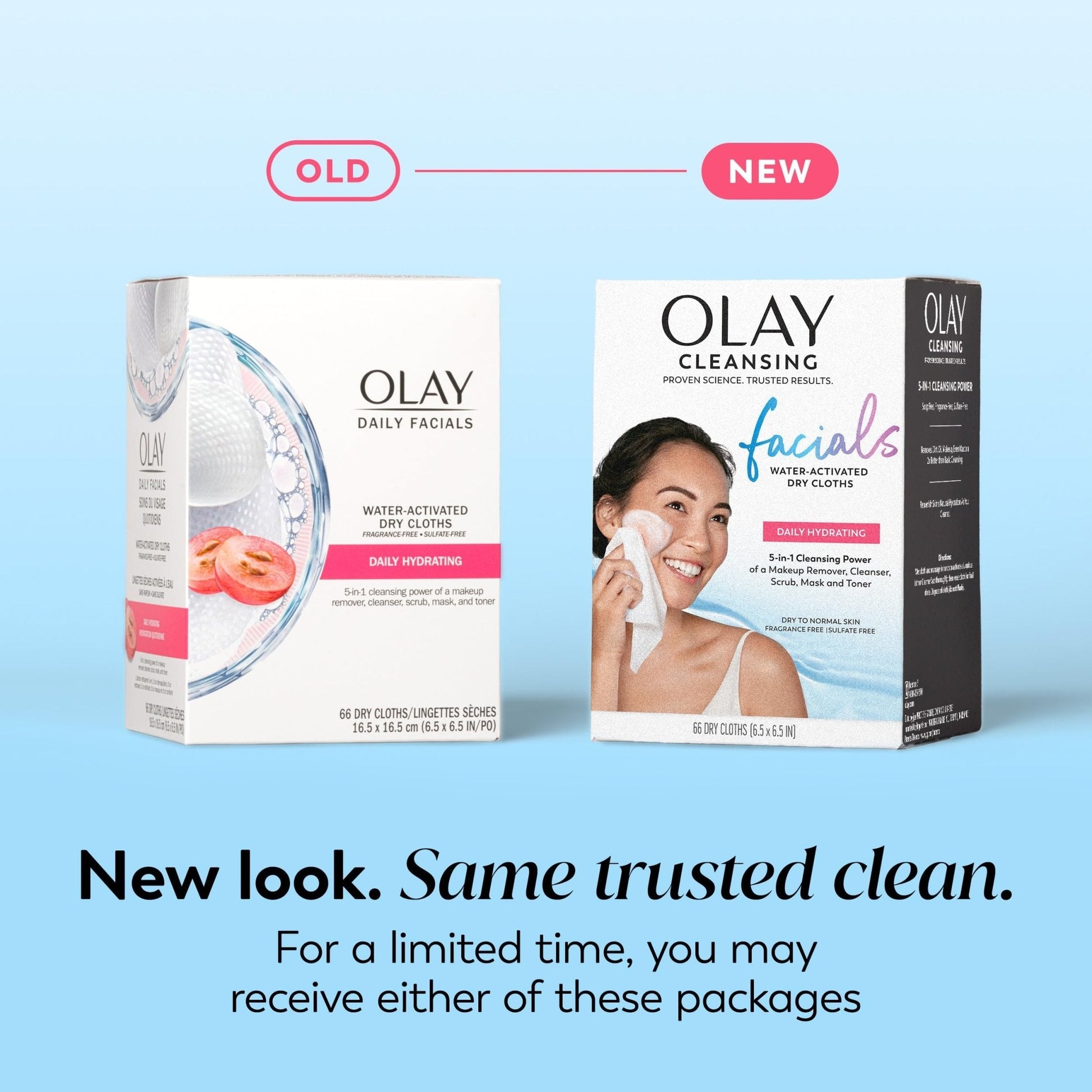Olay Makeup Remover Wipes, Daily Facials Hydrating Face Cleanser for Normal to Dry Skin - Maple Wellness Supplements