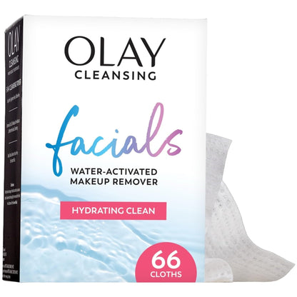 Olay Makeup Remover Wipes, Daily Facials Hydrating Face Cleanser for Normal to Dry Skin - Maple Wellness Supplements