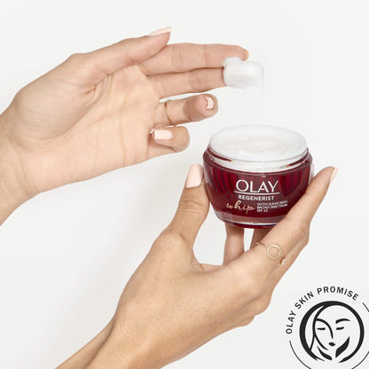 Olay Regenerist Whip Face Moisturizer Cream with Sunscreen SPF 25, 1.7 oz - Maple Wellness Supplements