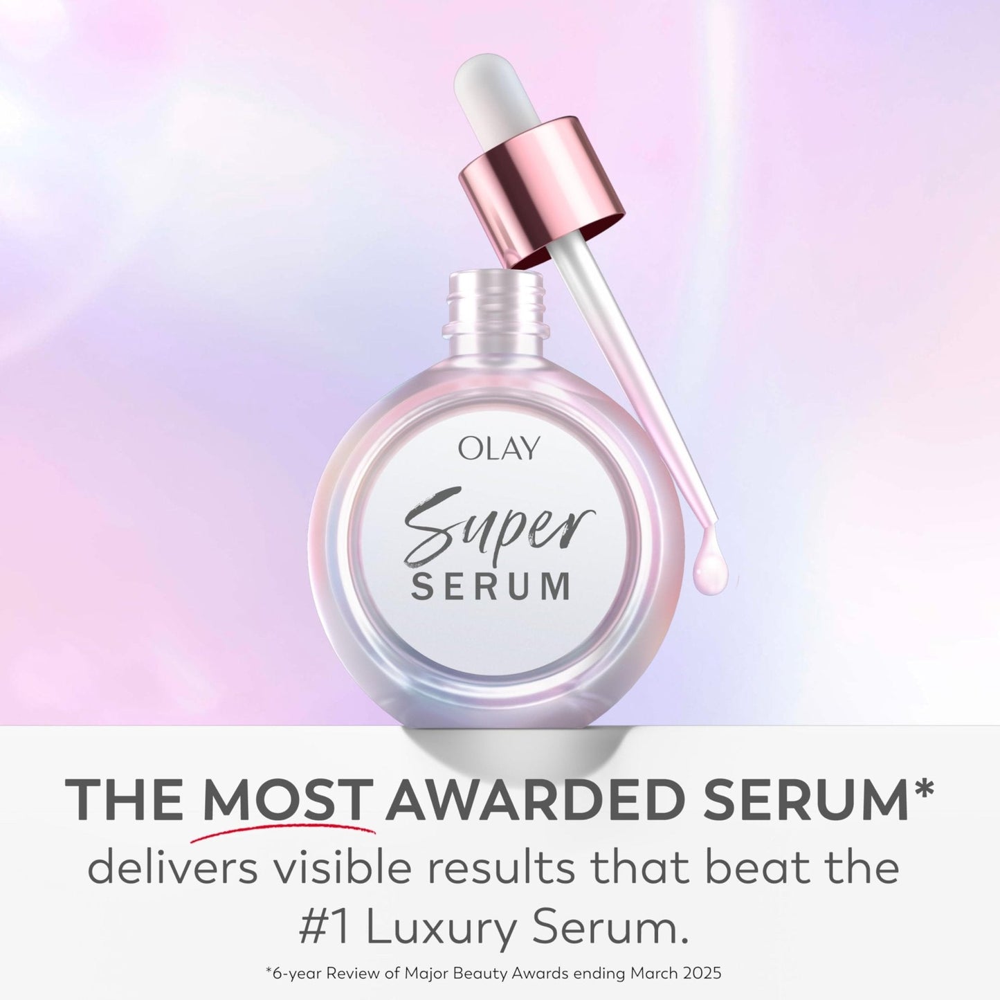 Olay Super Serum - Glow Serum for Face - Activated Niacinamide, Vitamin C & E, Collagen Peptide, AHA - 5-in-1 Benefits - Brightens, Hydrates, Smooths, Firms, Evens Tone, Proactive Anti-Aging, 1.7 Oz - Maple Wellness Supplements