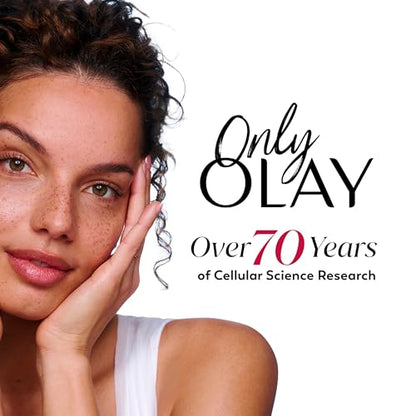 Olay Super Serum - Glow Serum for Face - Activated Niacinamide, Vitamin C & E, Collagen Peptide, AHA - 5-in-1 Benefits - Brightens, Hydrates, Smooths, Firms, Evens Tone, Proactive Anti-Aging, 1.7 Oz - Maple Wellness Supplements