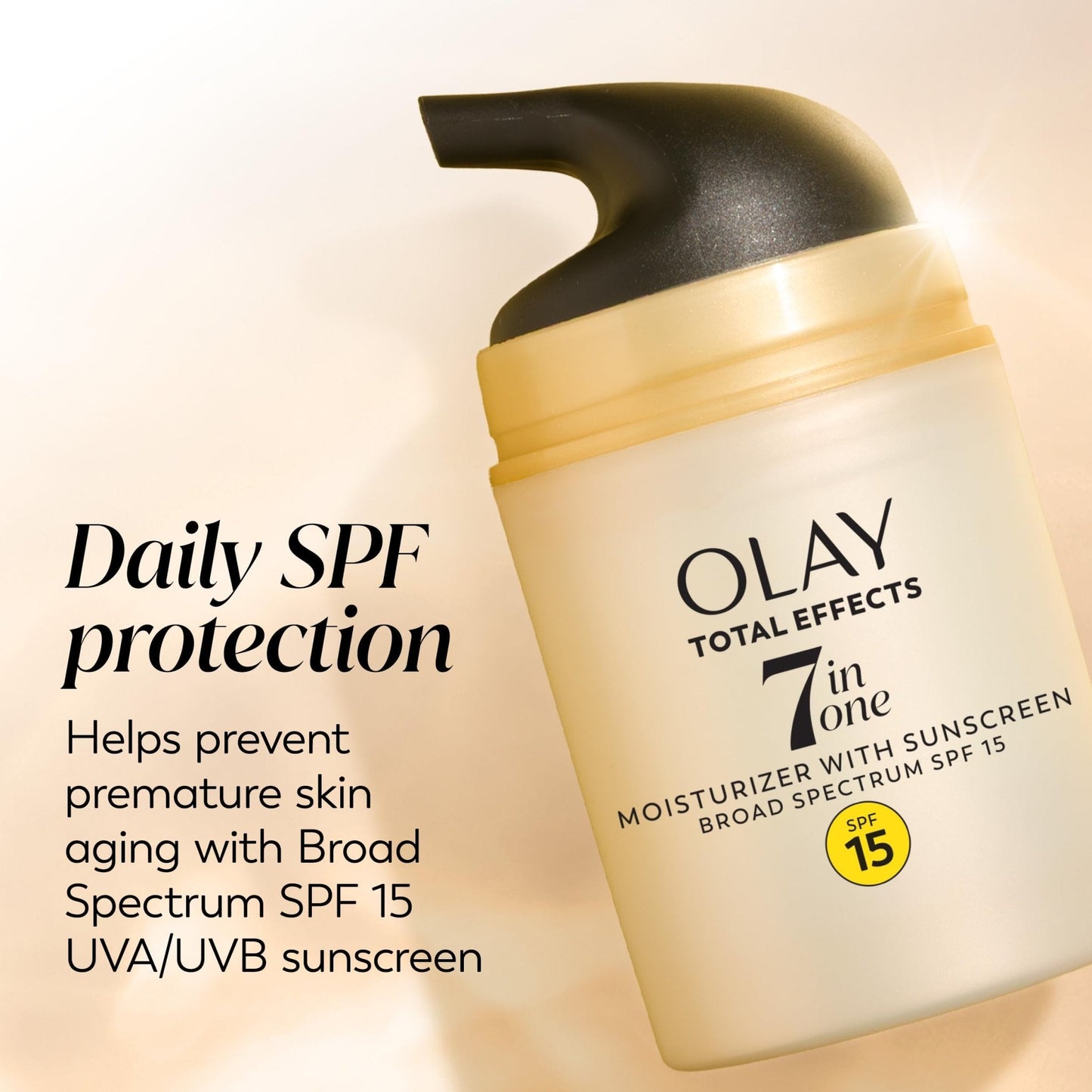 OLAY Total Effects 7-in-1 Anti-Aging Face Moisturizer with SPF 15, Fragrance-Free 1.7 oz - Maple Wellness Supplements