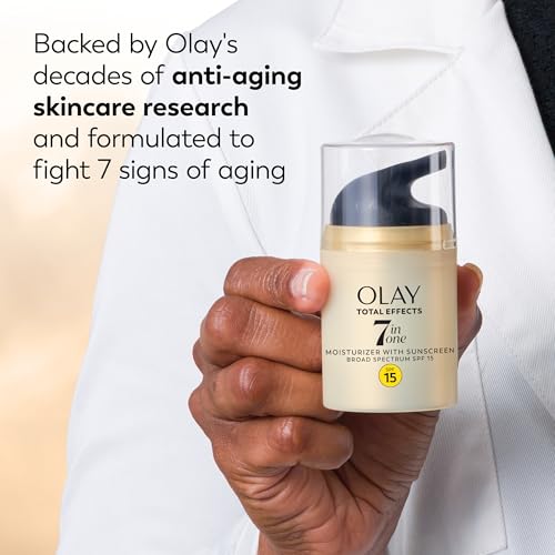 OLAY Total Effects 7-in-1 Anti-Aging Face Moisturizer with SPF 15, Fragrance-Free 1.7 oz - Maple Wellness Supplements