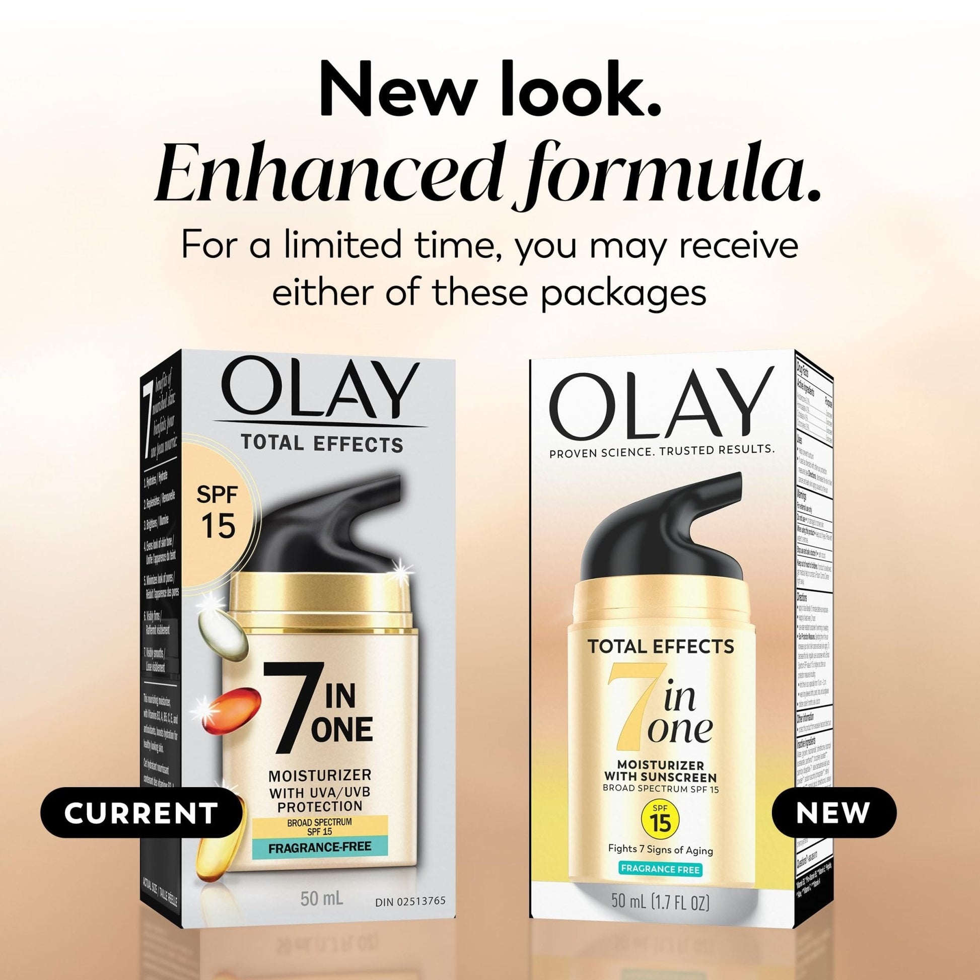 OLAY Total Effects 7-in-1 Anti-Aging Face Moisturizer with SPF 15, Fragrance-Free 1.7 oz - Maple Wellness Supplements