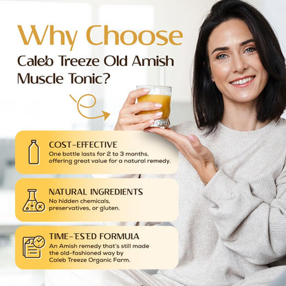 Old Amish Muscle and Digestion Tonic Pack (Formerly: Stops Leg Cramps and Stops Acid Reflux) with Apple Cider Vinegar Bundle by Caleb Treeze - Maple Wellness Supplements