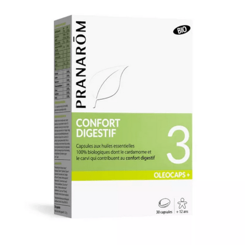OLEOCAPS+ 3 digestive comfort PRANARÔM - Maple Wellness Supplements