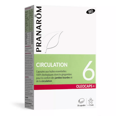 Oleocaps + 6 BIO Circulation 30 capsules PRANAROM - Maple Wellness Supplements