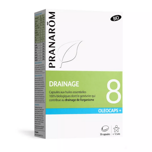 Oleocaps + 8 BIO Drainage 30 capsules PRANAROM - Maple Wellness Supplements