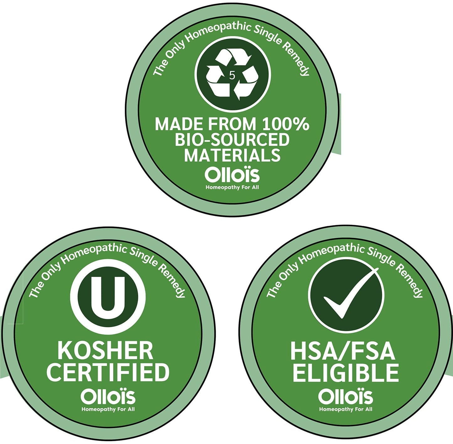 OLLOIS Essential Kit, 10 Organic, Lactose-Free, Vegan Homeopathic Remedies - Maple Wellness Supplements