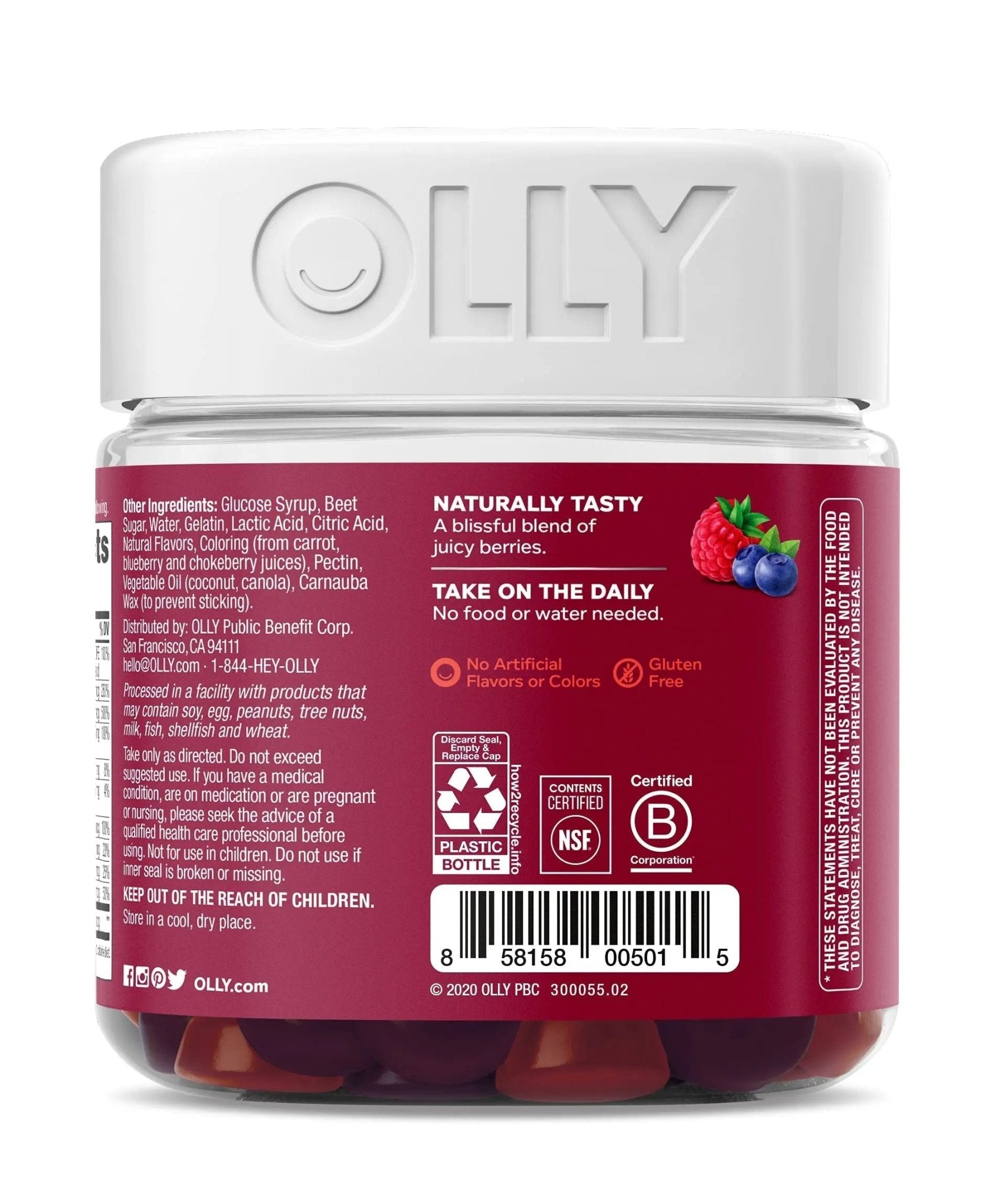 OLLY Gift, Family 2 Pack: Women's Multivitamin Gummy (90 Count), Kids Multivitamin + Probiotic Gummy (70 Count), Vitamins A, D, C, E, B, Chewable Supplement - Maple Wellness Supplements
