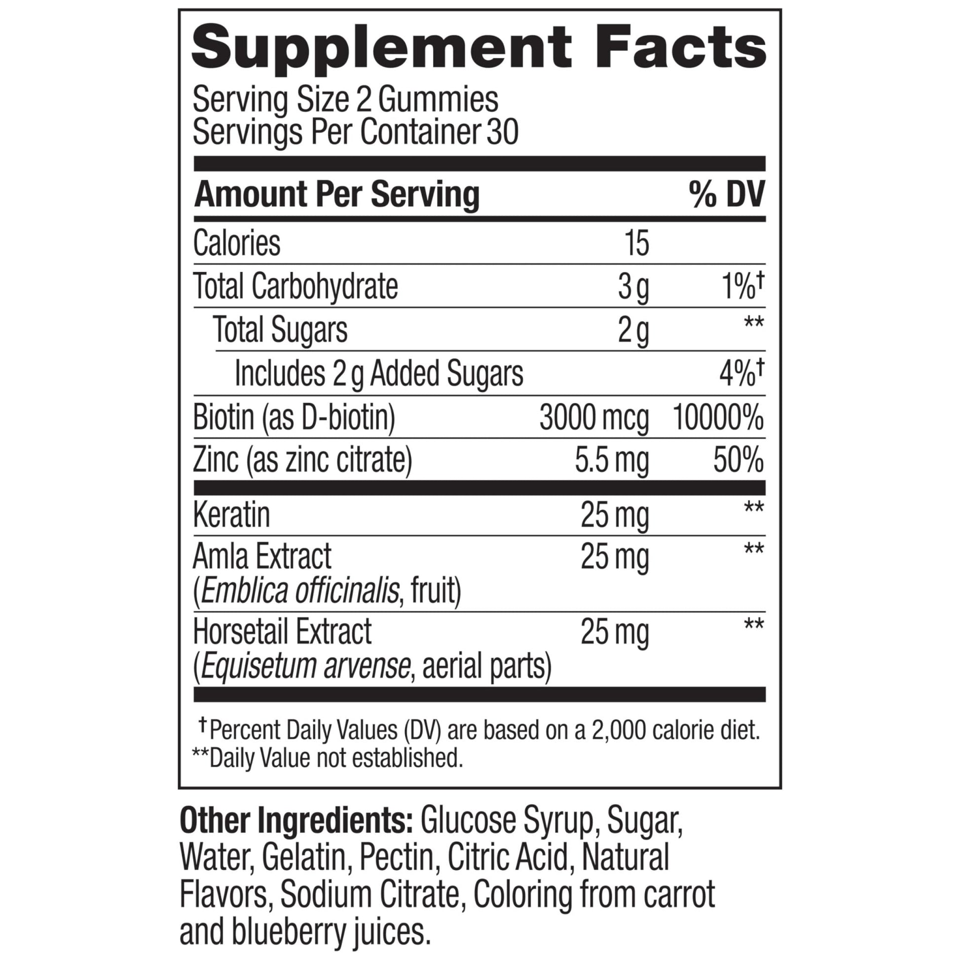 OLLY Heavenly Hair Gummy, Supports Healthy Hair, Keratin, Biotin, AMLA, Chewable Supplement, 30 Day Supply - 60 Count - Maple Wellness Supplements