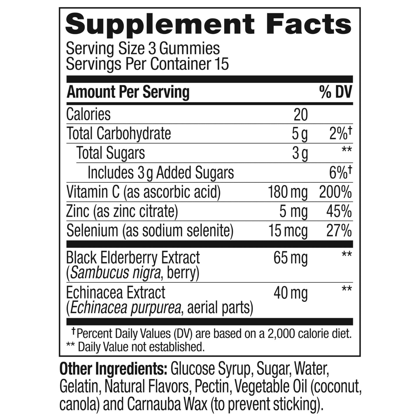 OLLY Immunity Gummy, Immune Support, Elderberry, Zinc, Vitamin C, Supplement, Berry Flavor, 15 Day Supply - 45 Count - Maple Wellness Supplements