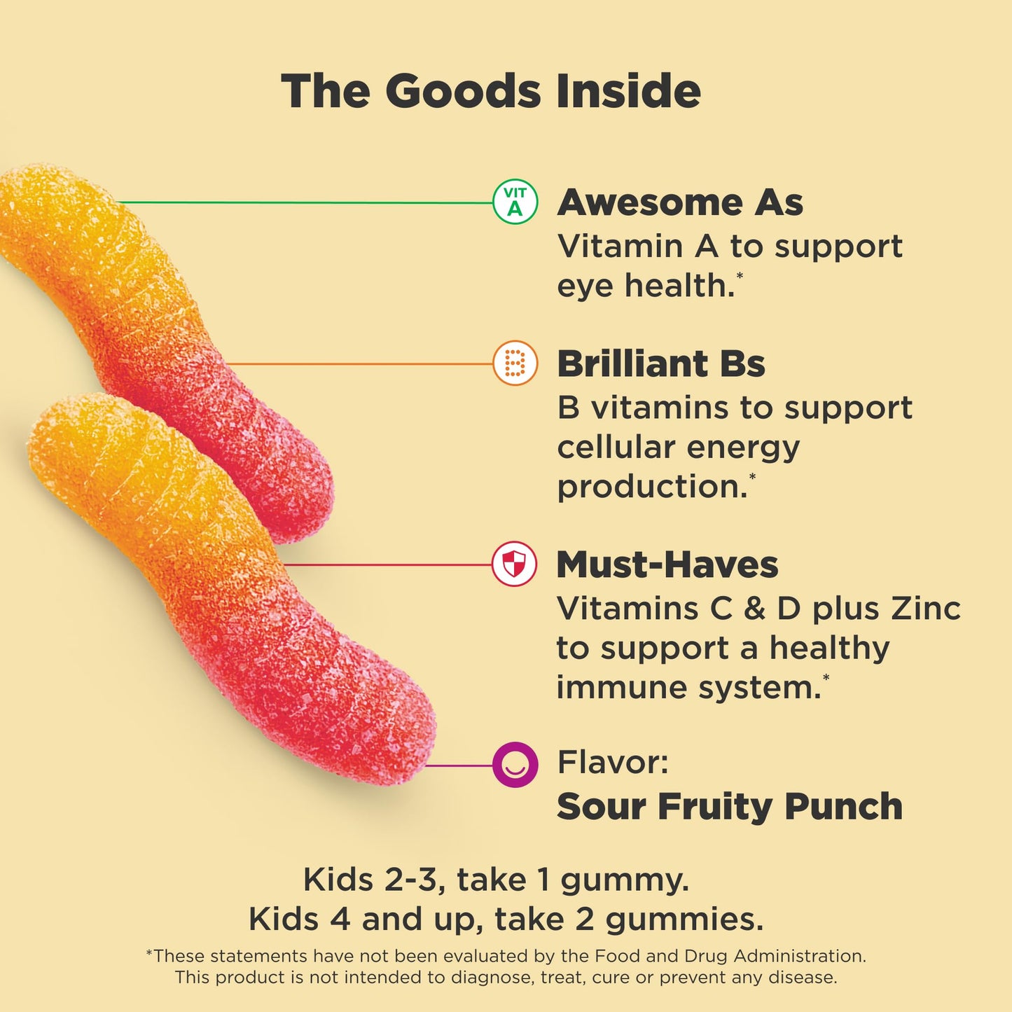OLLY Kids Multivitamin Gummy Worms, Overall Health and Immune Support, Vitamins and Minerals A, C, D, E, Bs and Zinc, Chewable Supplement - Maple Wellness Supplements