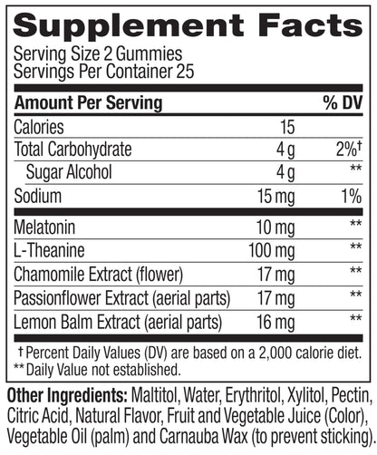 OLLY Max Strength Sleep Gummy, 10mg Melatonin, L-Theanine, Chamomile, Lemon Balm, Sugar Free, Vegetarian Sleep Aid, Strawberry - 70 Count - Maple Wellness Supplements