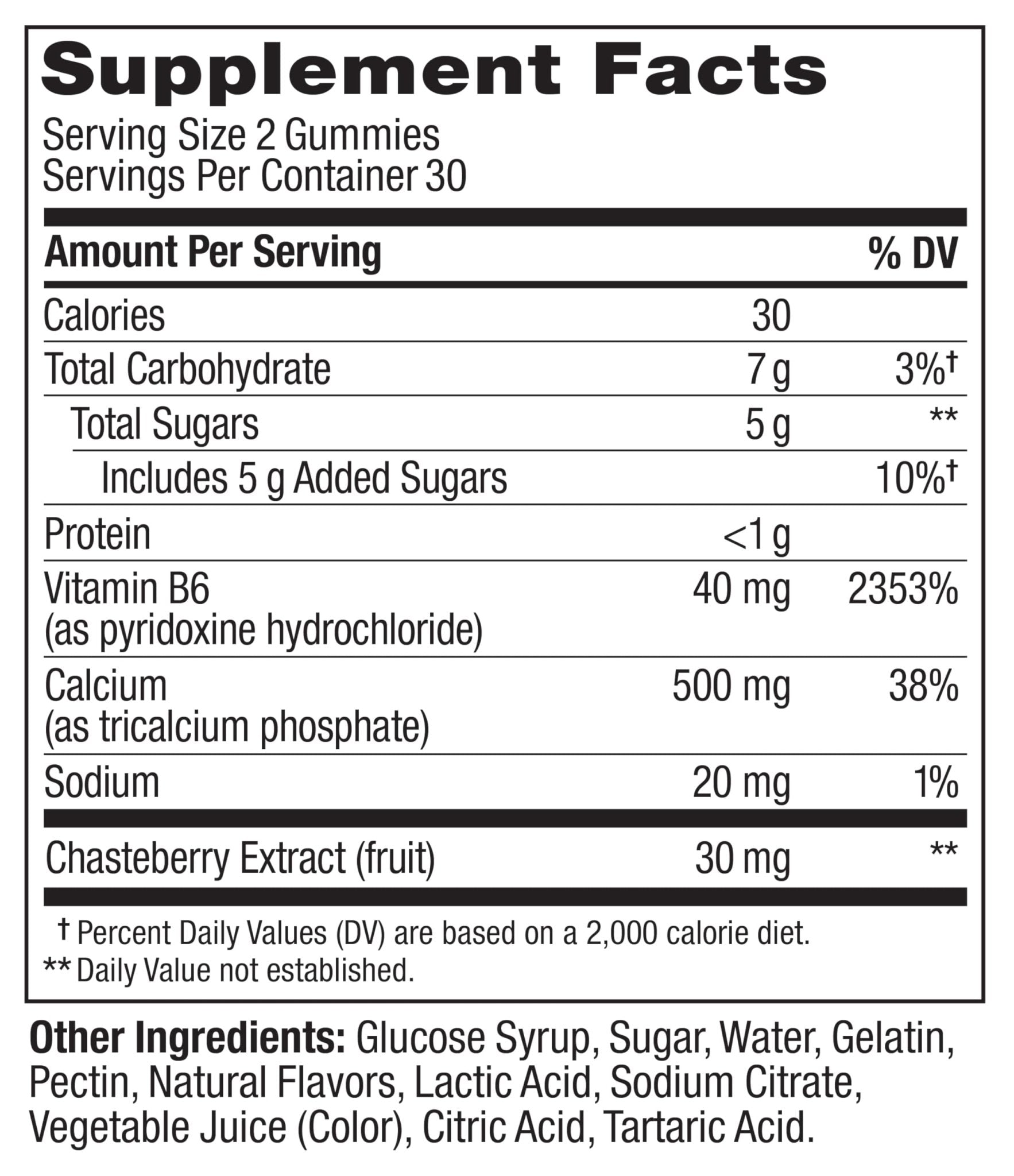 OLLY Period Hero Gummies, PMS Support Supplement,* Chasteberry, Vitamin B6, Calcium, Cran-Raspberry Flavor, 30 Day Supply - 60 Count - Maple Wellness Supplements