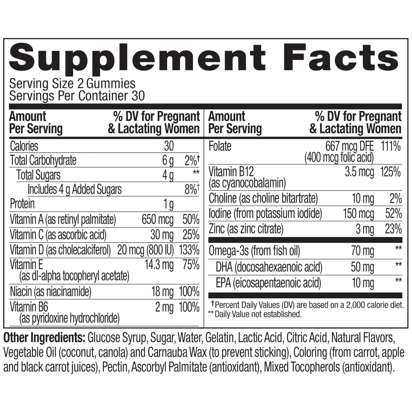OLLY Prenatal Multivitamin Gummy, Supports Healthy Growth and Brain Development, Folic Acid, Vitamin D, Omega 3 DHA, Chewable Supplement - Maple Wellness Supplements