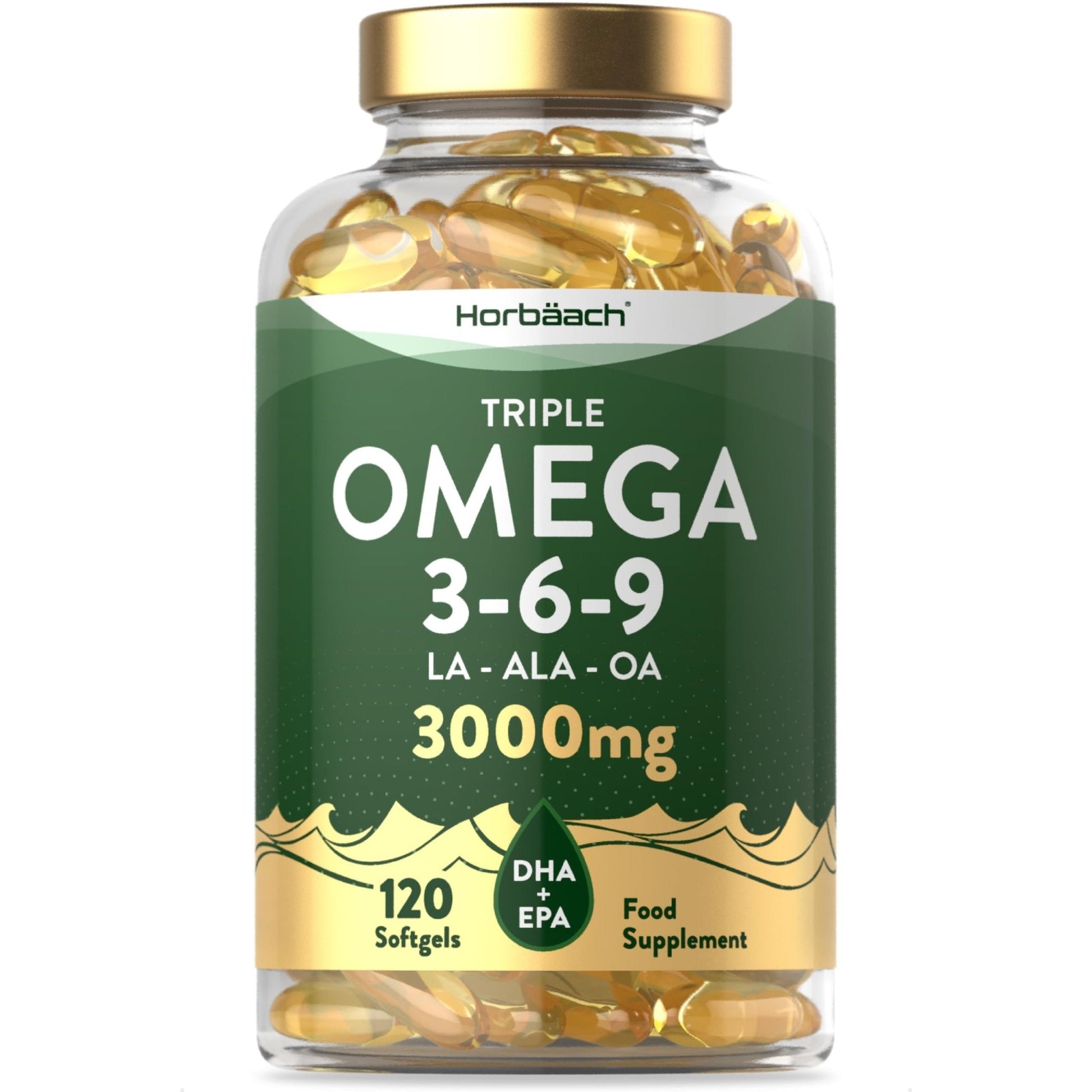 Omega 3 6 9 Capsules High Strength | 3000mg | 120 Softgels | Triple Omega 369 - Maple Wellness Supplements