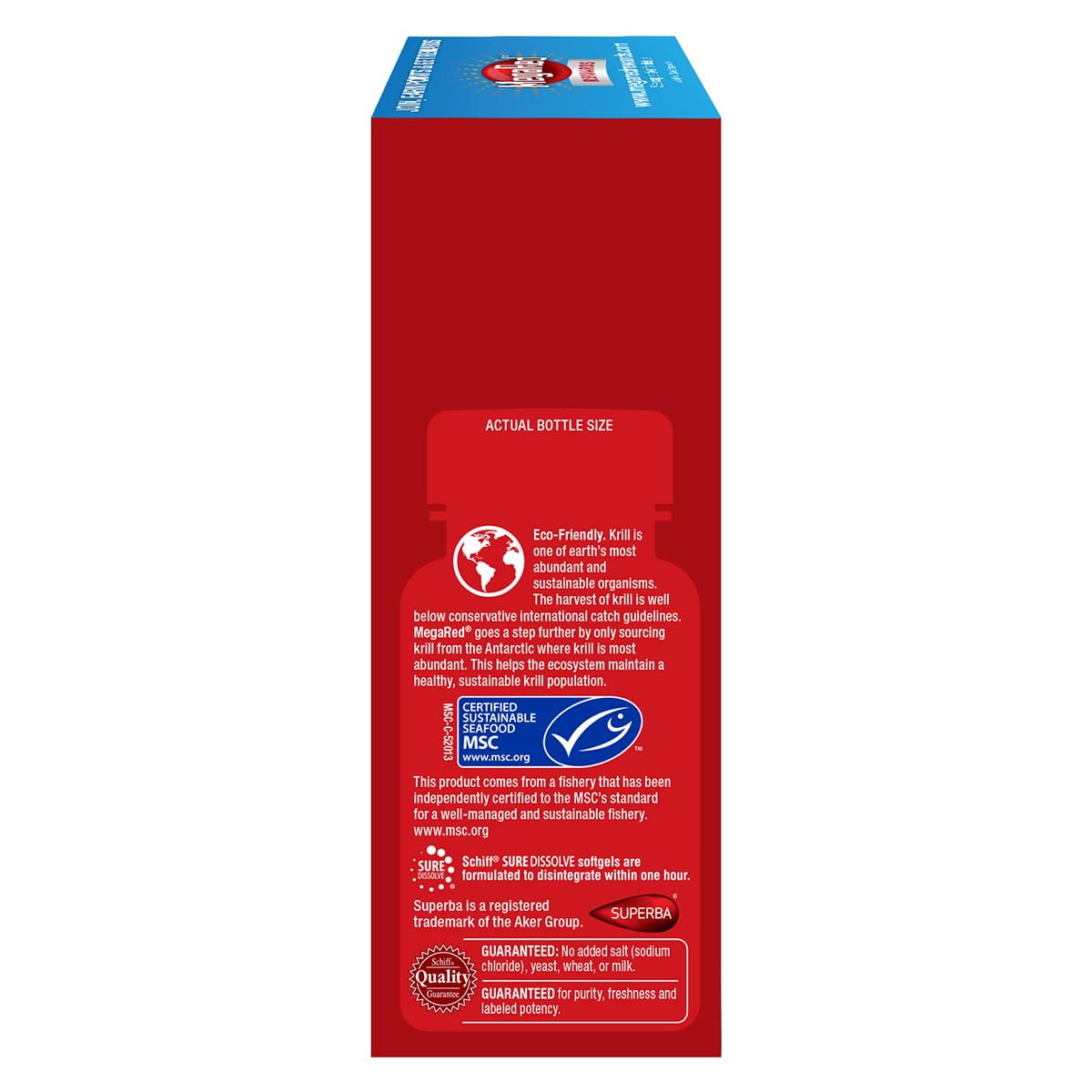 Omega-3 Krill Oil and Joint Supplement - Megared Joint Care 60 softgels - EPA/DHA fatty acids, Antioxidants, Hyaluronic acid, No fishy burp aftertaste as with Fish Oil - Maple Wellness Supplements