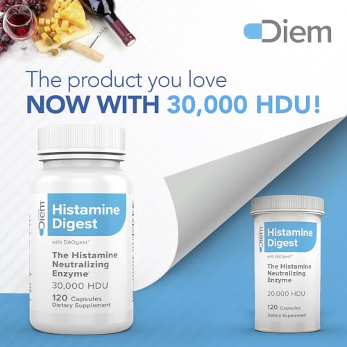 Omne Diem Histamine Digest DAO 30,000 HDU - 120 Caps - Histamine Neutralizing - Maple Wellness Supplements