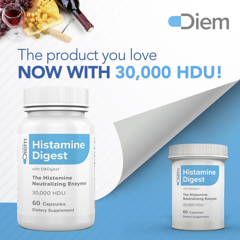 Omne Diem Histamine Digest DAO 30,000 HDU - 60 Caps - Histamine Neutralizing - Maple Wellness Supplements