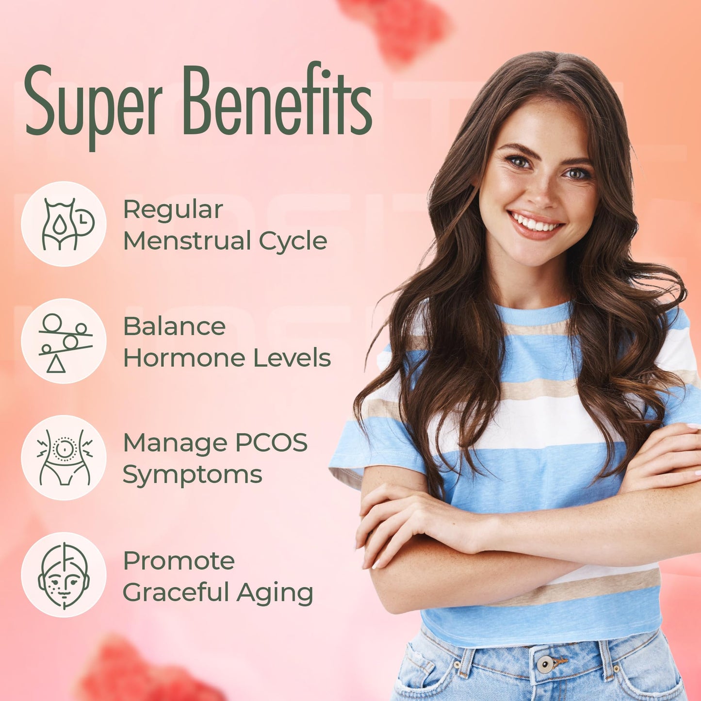 OMNICOAST GOODS, OCG Myo-Inositol & D-Chiro Inositol Gummies with Ashwagandha | PCOS Support | Ovulation & Mood Support, 40:1 Ratio Inositol for Hormone Balance, Sugar-Free, Non-GMO (60 Gummies) - Maple Wellness Supplements