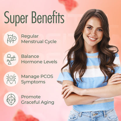 OMNICOAST GOODS, OCG Myo-Inositol & D-Chiro Inositol Gummies with Ashwagandha | PCOS Support | Ovulation & Mood Support, 40:1 Ratio Inositol for Hormone Balance, Sugar-Free, Non-GMO (60 Gummies) - Maple Wellness Supplements
