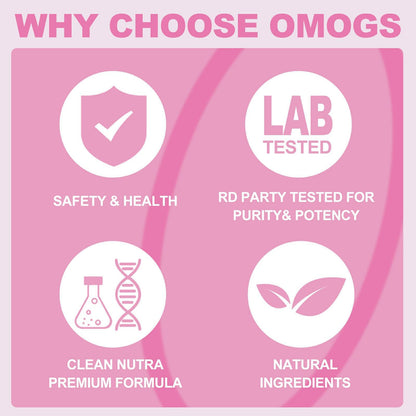 OMOGS Collagen Peptides Powder, with Prebiotics & Cranberry Extract -Hydrolyzed Collagen Peptides Support Hair, Skin, Nail, Bone & Digestive Health - Maple Wellness Supplements